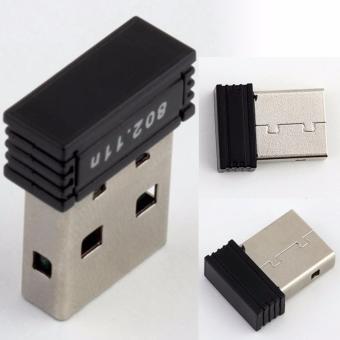 Mini 150M USB WiFi Wireless LAN 802.11 n/g/b Adapter Nano Network Card(Black) - intl