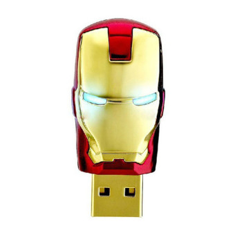 GETEK 16 GB G Iron Man USB 2,0 Flash Drive pena penyimpanan memori stik USB Disk yang jempol kunci (merah)