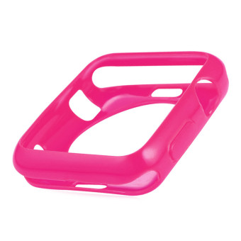 Bandmax Apple Watch Case 38mm Hot Pink Soft TPU Thin Fit Full Body Protective Cover Case for iWatch All Versions (Pink) - intl