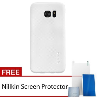 Nillkin Samsung Galaxy S7 Edge Super Frosted Shield Hard Case - Original - Putih + Gratis Nillkin Screen Protector