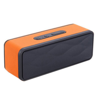 GS-805 Portable Wireless Bluetooth Speaker HIFI Subwoofer (Orange)