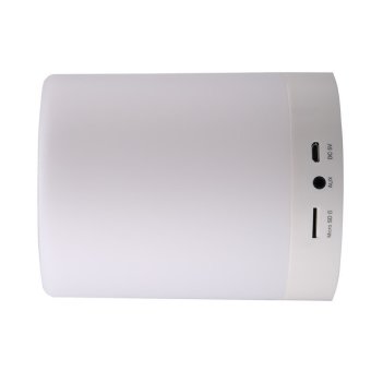 Bluetooth Speaker Light Bulb - Speaker dengan Lampu Sentuh untuk Lampu Tidur - White