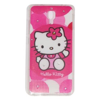 Cantiq Case Hello Kitty Shine Swarovsky For Xiaomi MI 4 Ultrathin Jelly Case Air Case 0.3mm / Silicone / Soft Case / Case Handphone / Casing HP - 9