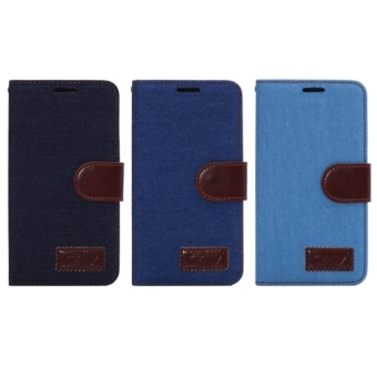 SUNSKY PU Flip Leather Cover for LG G3 / D855 (Dark Blue)