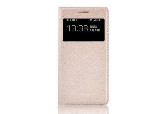 Asuwish Slim Smart View Shell Auto Sleep Wake Bag Original Leather Case Flip Cover Holster For Samsung Galaxy S4 Mini I9190 I9192 I9195 - intl