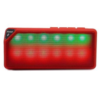 Mini X3S Wireless Bluetooth Speaker LED Lights (Red) - Intl