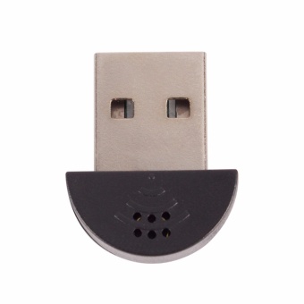 SunFounder USB Mini Microphone Audio Adapter for Laptop Desktop PCs Skype VOIP Voice Recognition Software - intl