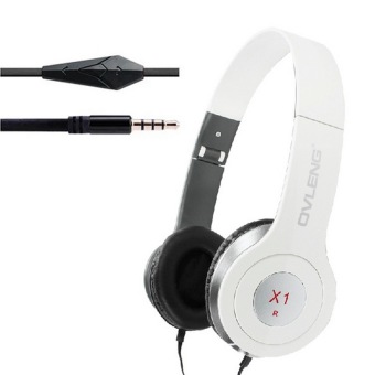OEM OVLENG Universal Stereo Headset with Mic (White)