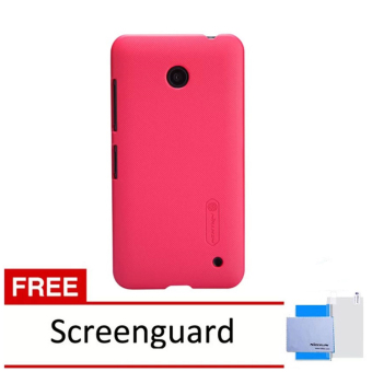 Nillkin Frosted Shield Hard Case untuk Nokia Lumia 630 - Merah + Gratis Nillkin Screen Protector