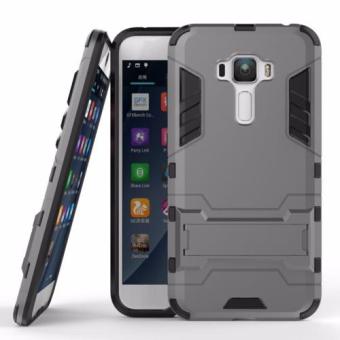 ProCase Shield Rugged Kickstand Armor Iron Man PC+TPU Back Covers for Asus Zenfone 3 ZE552KL - Grey