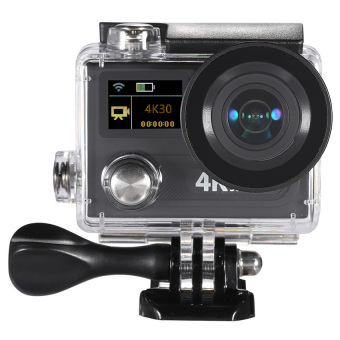 Wifi Sports Action Camera 2” Dual LCD Screen 360 VR Play 4K30fps1080P 60fps 12MP Ultra HD 170?Wide-angle Waterproof 30M CamDVR FPVOutdoorfree