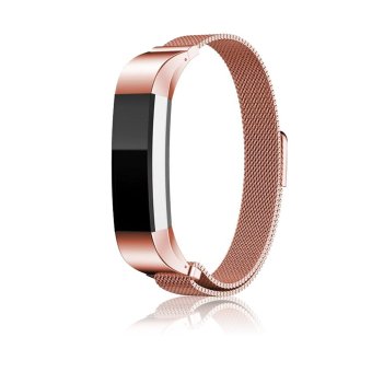 Fitbit Alta Strap Bands, Lantoo Milanese Magnetic Loop Stainless Steel Replacement Watch Band for Fitbit Alta Smart Watch（Pink）