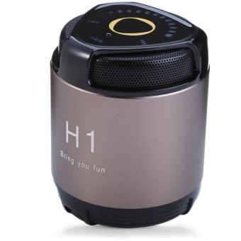 H1 Portable Mini Wireless Bluetooth NFC Metal Steel Smart Speaker(Black) - intl