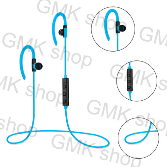 GAKTAI Wireless Bluetooth Headset Stereo Headphone Earphone for iPhone Samsung (Blue)(...) - intl