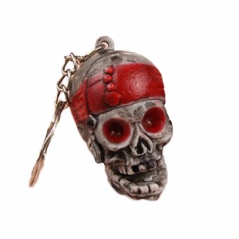 Fancyqube Skull Skull Skull Keychain Skull Head Skeleton Rock Keychain Jewelry For Women / Men - intl