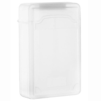 Vococal 8.89 cm IDE SATA HDD harddisk kotak penyimpanan plastik pelindung kasus (putih)