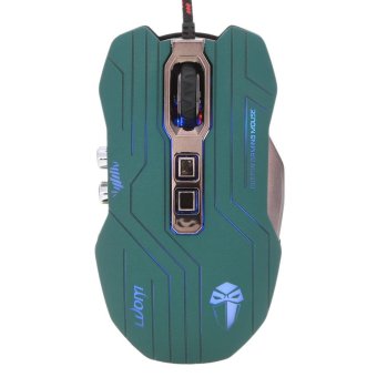 3200 DPI Optical 9D Buttons Vibration Wired Gaming Mouse Mice LED Programmable for Pro Gamer - intl
