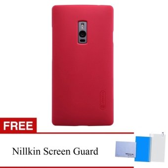 Nillkin Frosted Shield Hard Case untuk One Plus 2 (A2001) - Merah + Gratis Nillkin Screen Protector