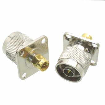 Fliegend 1pce N male plug to SMA male PLUG flange mount RF coaxial adapter connector 25mm
