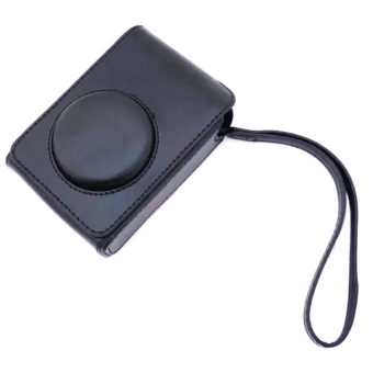 PU Leather Case Digital Camera Case Cover Bag for Fujifilm XQ1 XQ2 XF-1 XF1 Digital Camera(Black)