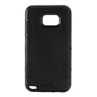 Shockproof Antidust Silicone PC Phone Case for Samsung Note 5(Black) - intl
