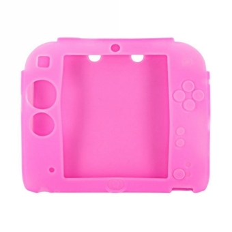 Moonar Five Colors Soft Silicone Skin Case Cover for Nintendo 2DS (Pink)