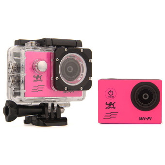 Ultra HD 4K WiFi Action Camera 30M waterproof Sport Camcorder(Pink)
