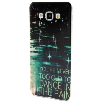 For Samsung Galaxy A8 Moonmini Ultra-thin Soft TPU Phone Back Case Cover (Rainy Day) - intl