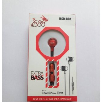 888 Extra Bass KSD-881 Stereo Earphone