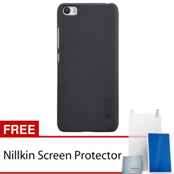 Nillkin Xiaomi Mi 5 / Mi5 Super Frosted Shield Hard Case - Original - Hitam + Gratis Nillkin Screen Protector
