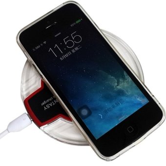 Fantasy Wireless Charger Black for iPhone 5 and 6 Series + Qi Wireless Receiver