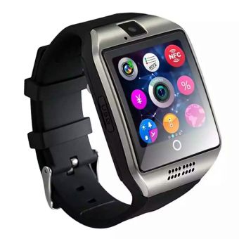 Q18 Bluetooth Smart Watch Support SIM TF Card Facebook QQ Wechat For IOS Android Phone(Silver)
