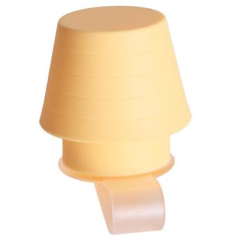 LALANG Mini Silicone Mobile Phone Lamp Stand Holder Cellphone Night Light (Yellow)