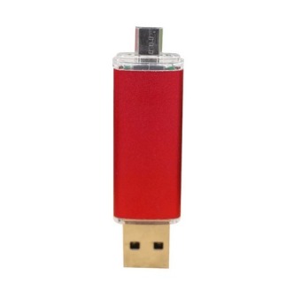 128G i-Flash Driver HD U-disk Lightning data for Android micro usb interface flash drive for PC/MAC(Red)