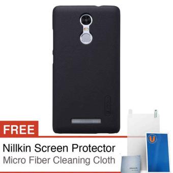 Nillkin Xiaomi Redmi Note 3 / 3 Pro Super Frosted Shield Hard Case - Original - Hitam + Gratis Nillkin Screen Protector
