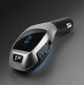 Car Kit Handsfree Wireless Bluetooth SD MMC USB FM Transmitter Modulator LCD MP3 Player USB Charger - intl