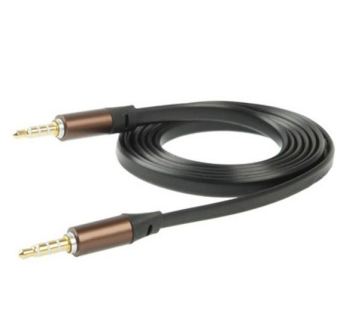 Universal Noodle Style Aux Audio Cable 3.5mm Jack Earphone Cable for Monster Beats Studio / Pro / Mixr / Solo HD, Length: 1.2m, (Original Version) - Brown