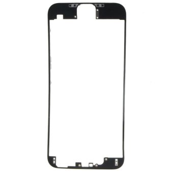 For Iphone 6 Black Front Bezel With Liquid Glue LCD Middle Frame Housing Parts Chrome Screen Holder - intl