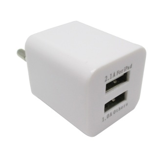 Dual USB Charger (Europe Socket Plug) - JBL1309 - White
