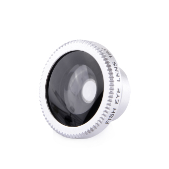 ZUNCLE Universal 180 Degrees Fish Eye Lens w/ Magnet Mount for Cell Phone(Silver + Black)