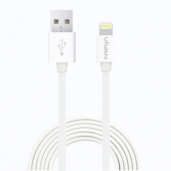 Vivan Original Cable Pro iPhone 5/6 Lightning Data & Charge Kabel 100cm CL100 - Putih