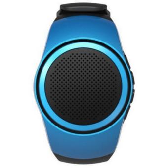 B20 Bluetooth Music Smart Watch Portable Mini Watch + EDR Wireless Speaker TF Card FM Audio Radio Speakers (Blue)