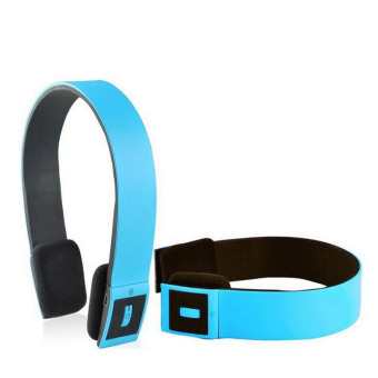 BH23 Wireless Bluetooth Headset Stereo Audio Headphone (Blue) - intl