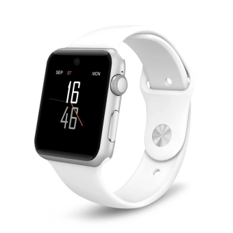 A1 Smartwatch 2016 A1 Smart Watch Bluetooth Smart Watch Waterproof Smart Watch For Iphone Android Cell phone 1.54 inch SIM Card (White) - intl