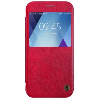 Nillkin Flip Cases For Samsung Galaxy A5 2017 Case 360 degree protection Leather Phone Cover For Samsung Galaxy A520 A520F Case (Red) - intl
