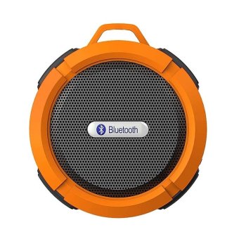 C6 Portable Wireless Bluetooth Speaker Sucker Waterproof Subwoofer (Orange ) - Intl