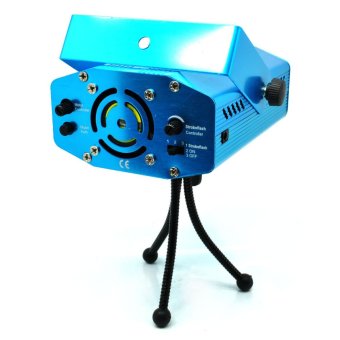 Mini Laser Stage Light Multicolor Projector - MGY 008 / MGY 006 12 Pattern - Biru