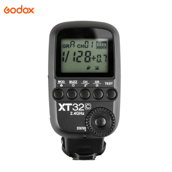 Godox XT32C Wireless Power-Control Flash Trigger Transmitter Built-in 2.4G Wireless X System 1/8000s High-Speed Sync for Canon Cameras (Intl) - intl