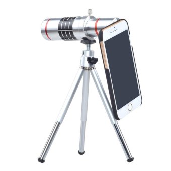 Lantoo 18x Manual Focus Telephoto Camera Lens Kit with Mini Tripod and Hard Back Case for iPhone 7 - intl