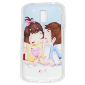 Cantiq Case Lovely Girls Shine Swarovsky For Samsung Galaxy S5 Mini G800F Ultrathin Jelly Case Air Case 0.3mm / Silicone / Soft Case / Case Handphone / Casing HP - 3